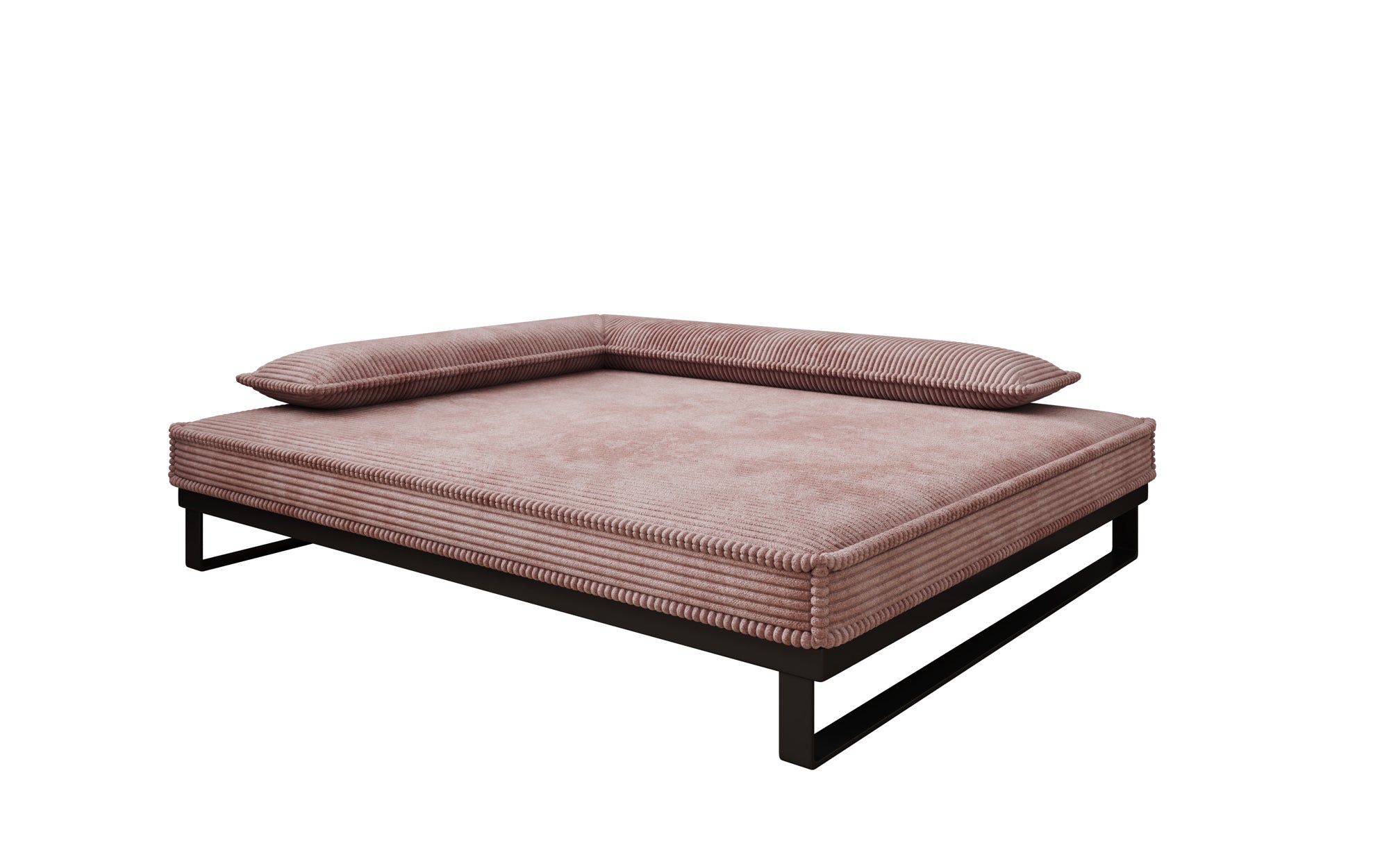 Hundebett Milo – 100x120 cm mit Cordbezug & Metallrahmen