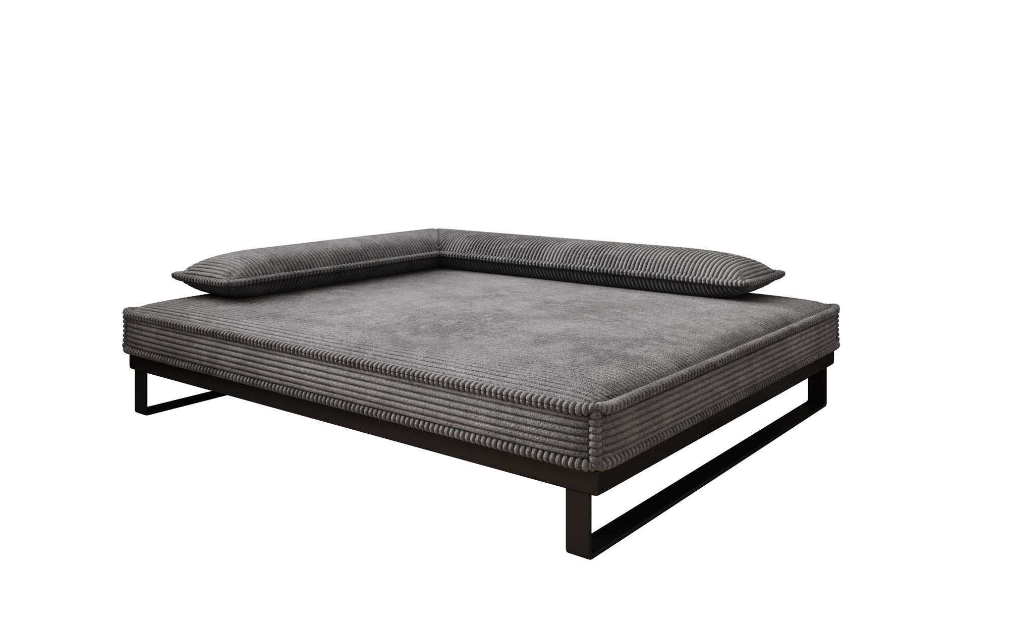 Hundebett Milo – 100x120 cm mit Cordbezug & Metallrahmen