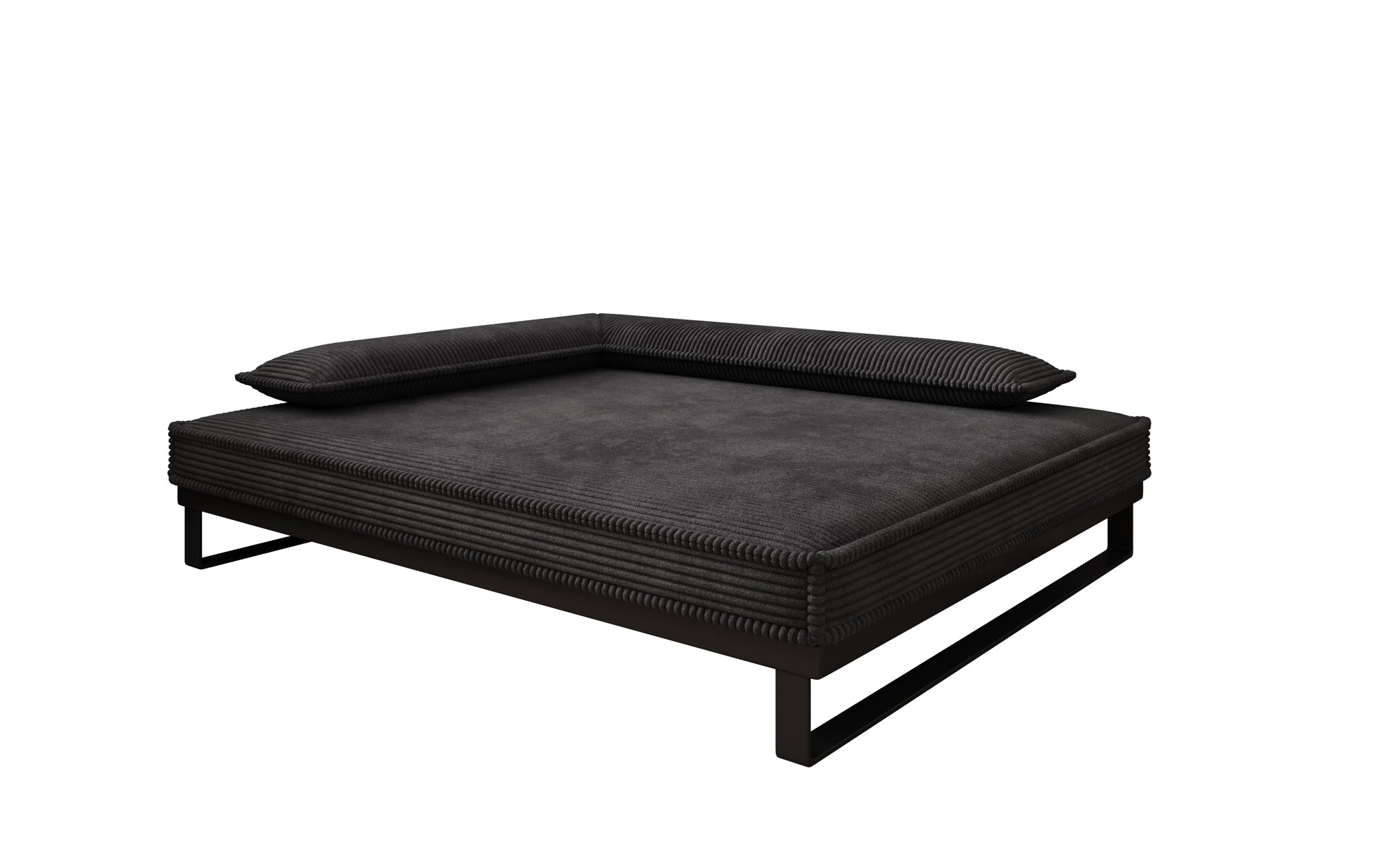 Hundebett Milo – 100x120 cm mit Cordbezug & Metallrahmen
