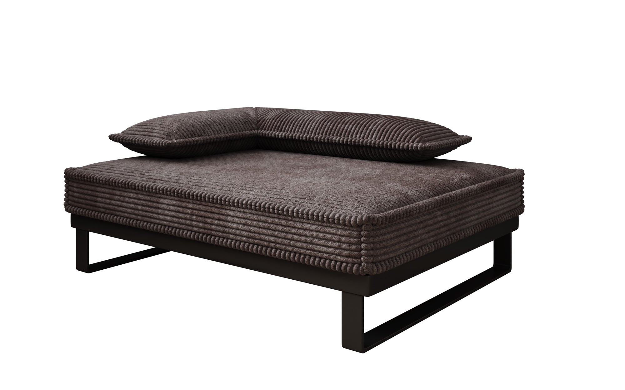Hundebett Milo – 80×60 cm mit Cordbezug & Metallrahmen