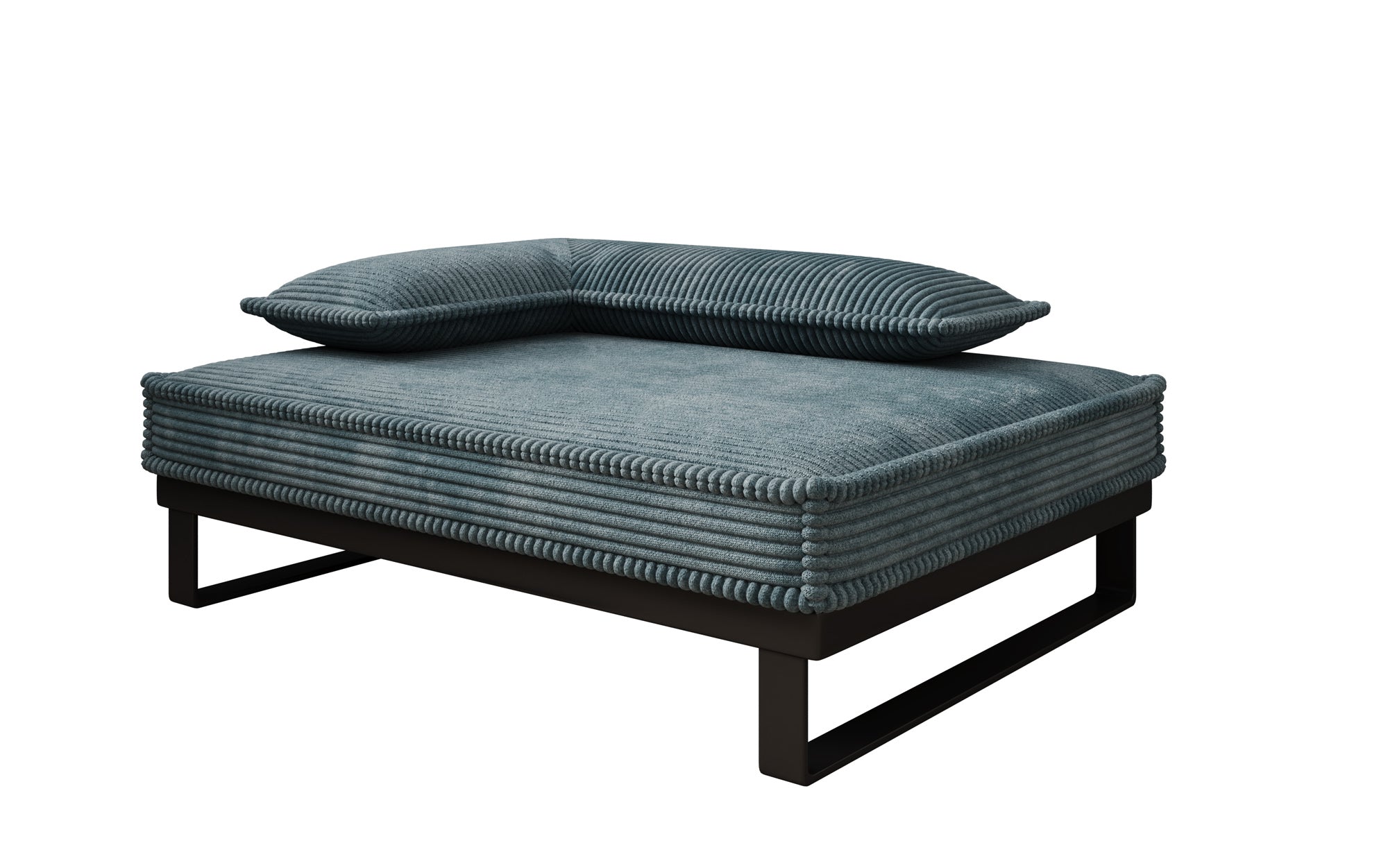 Hundebett Milo – 80×60 cm mit Cordbezug & Metallrahmen
