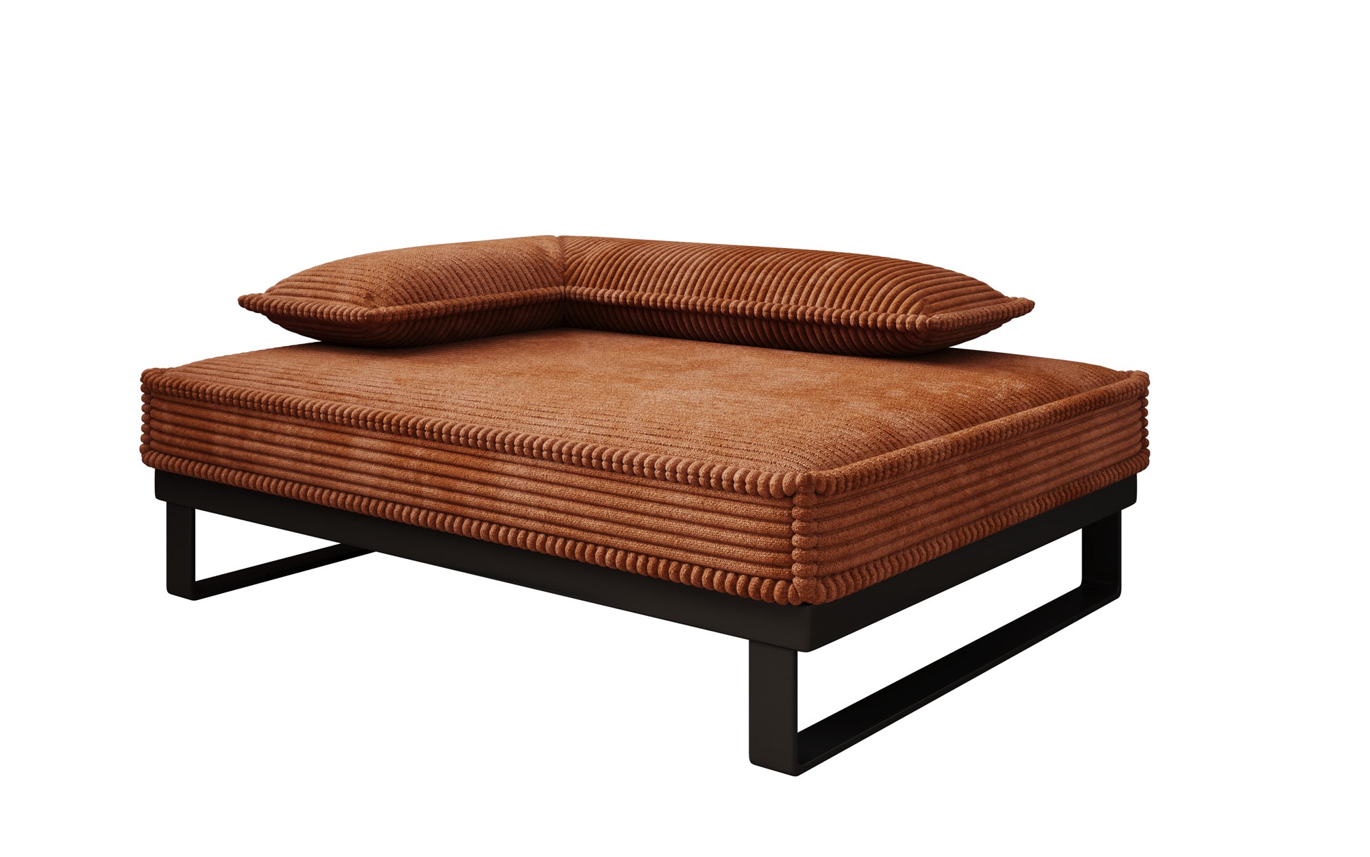 Hundebett Milo – 80×60 cm mit Cordbezug & Metallrahmen