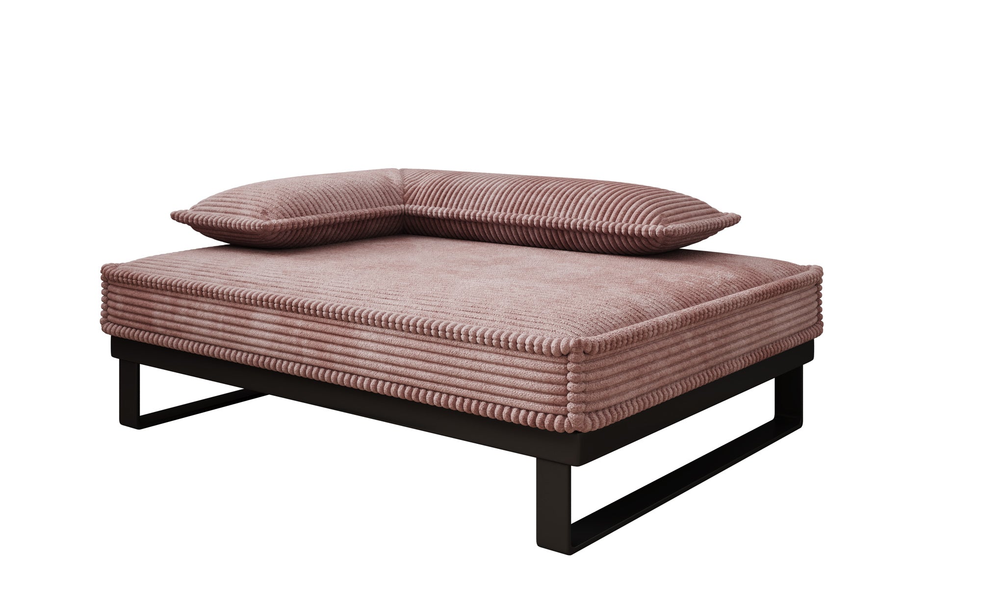 Hundebett Milo – 80×60 cm mit Cordbezug & Metallrahmen