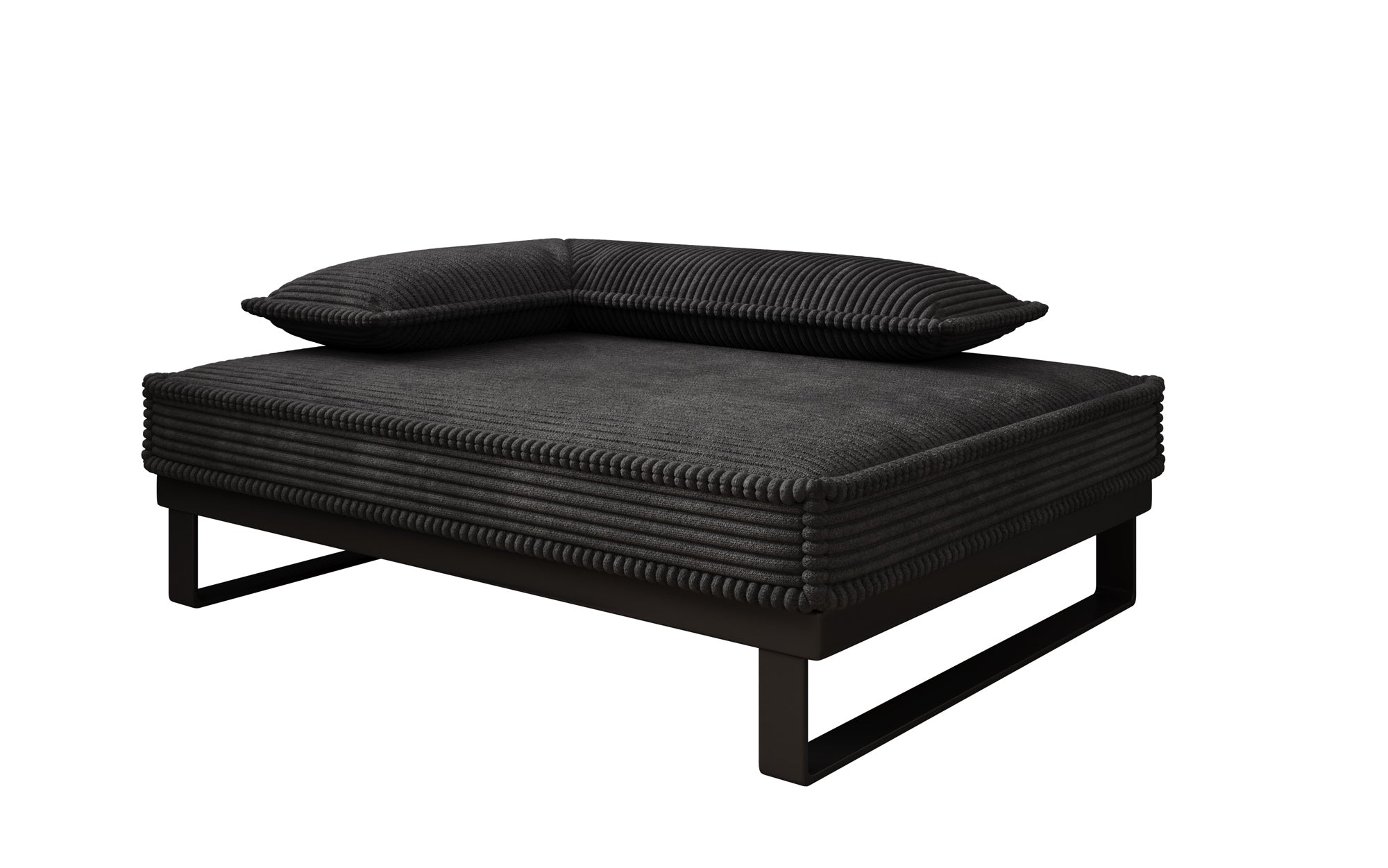 Hundebett Milo – 80×60 cm mit Cordbezug & Metallrahmen