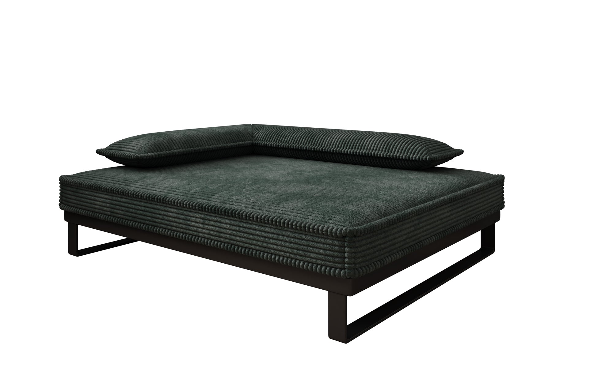 Hundebett Milo – 80×100 cm mit Cordbezug & Metallrahmen