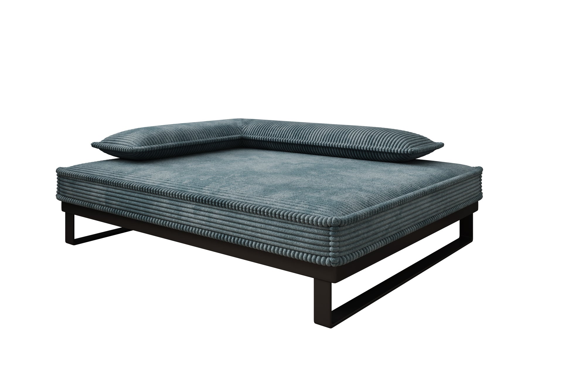 Hundebett Milo – 80×100 cm mit Cordbezug & Metallrahmen