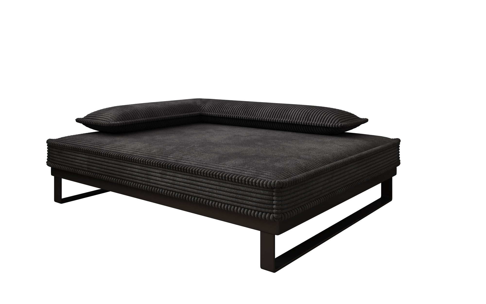 Hundebett Milo – 80×100 cm mit Cordbezug & Metallrahmen