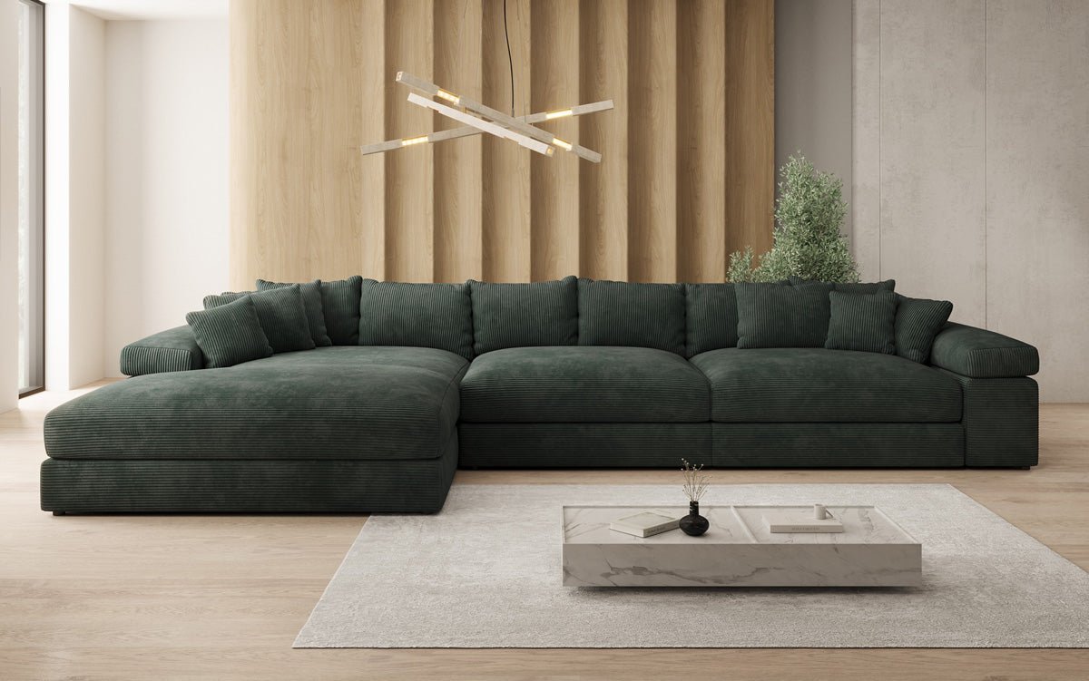 Designer Sofa Bernardo L Maxi mat breeder Ottomane a Cord