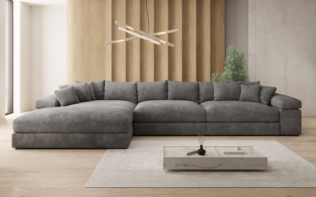 Designer Sofa Bernardo L Maxi mat breeder Ottomane a Cord