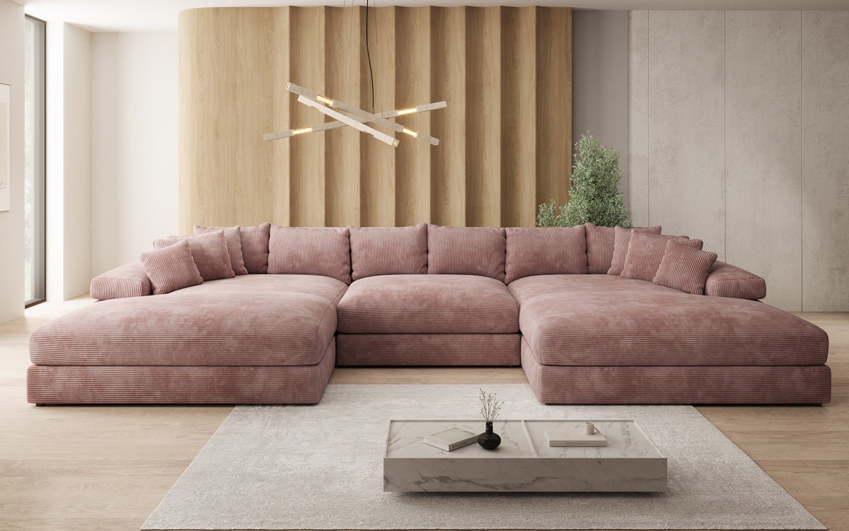Designer Sofa Bernardo U mat breeder Ottomane a Cord
