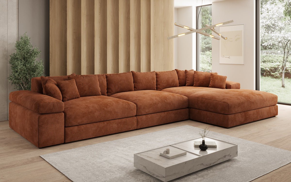 Designer Sofa Bernardo L Maxi mat breeder Ottomane a Cord