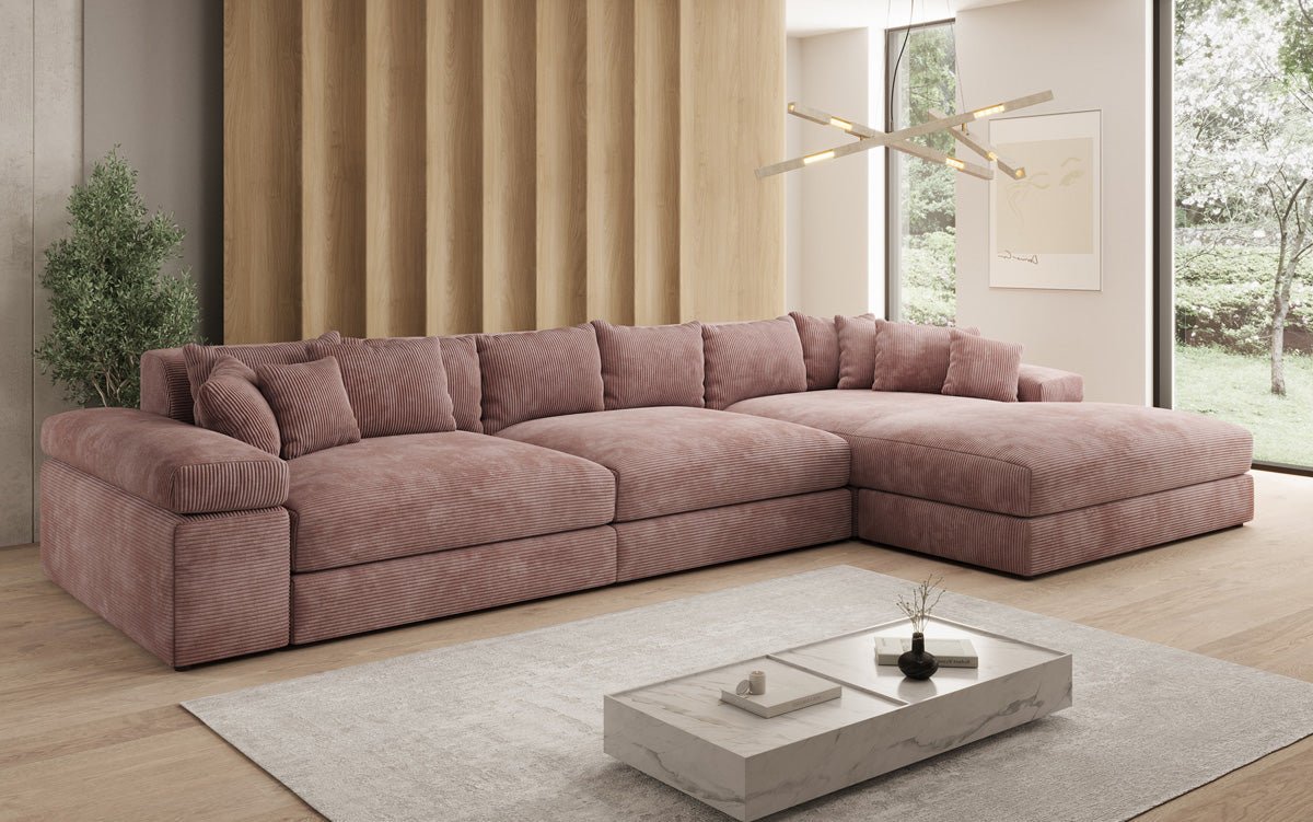 Designer Sofa Bernardo L Maxi mat breeder Ottomane a Cord