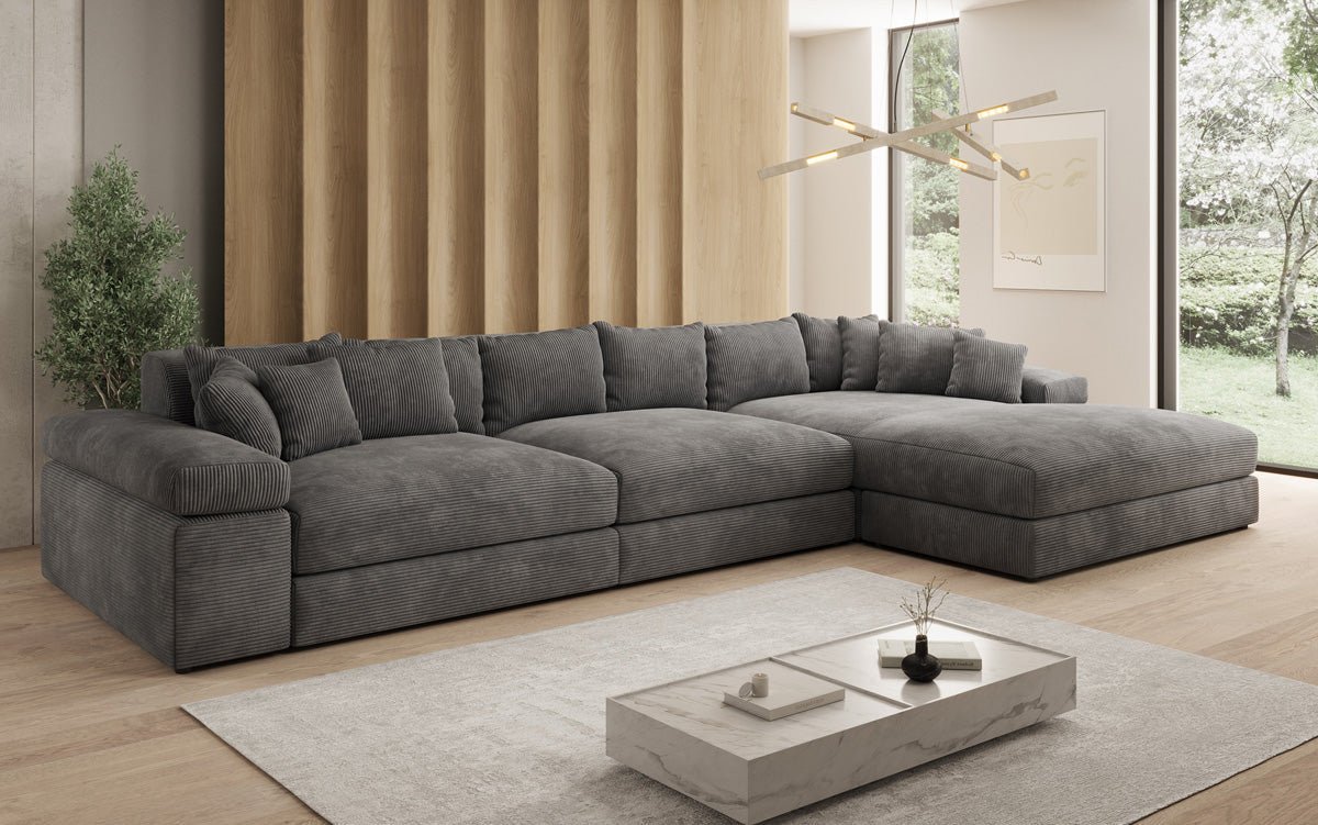 Designer Sofa Bernardo L Maxi mat breeder Ottomane a Cord