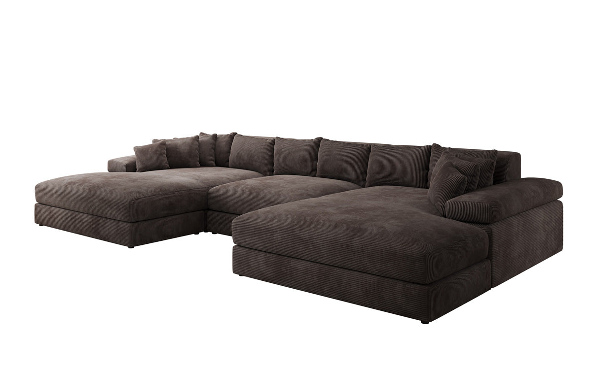 Designer Sofa Bernardo U mat breeder Ottomane a Cord