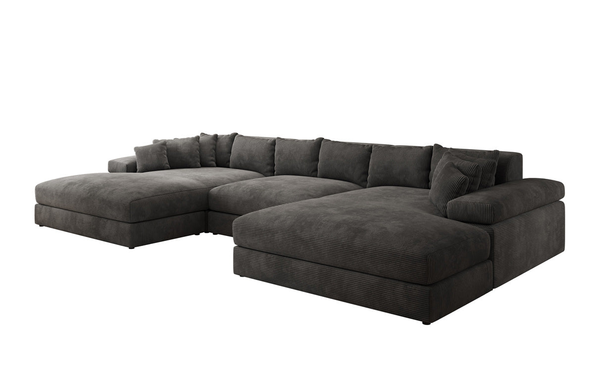 Designer Sofa Bernardo U mat breeder Ottomane a Cord
