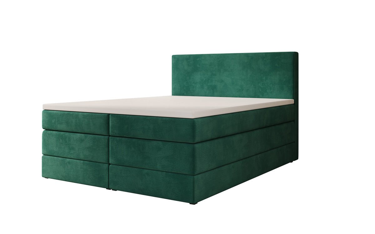 Boxspringbett Noren mit Stauraum in Samt