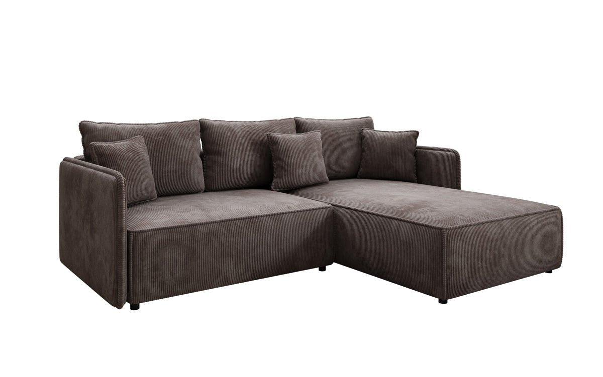 Designer Sofa Marlen mat Schloof- an Zesummeklappfunktioun an Cord