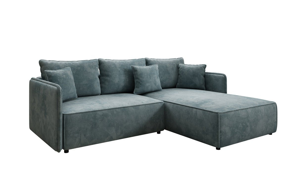 Designer Sofa Marlen mat Schloof- an Zesummeklappfunktioun an Cord