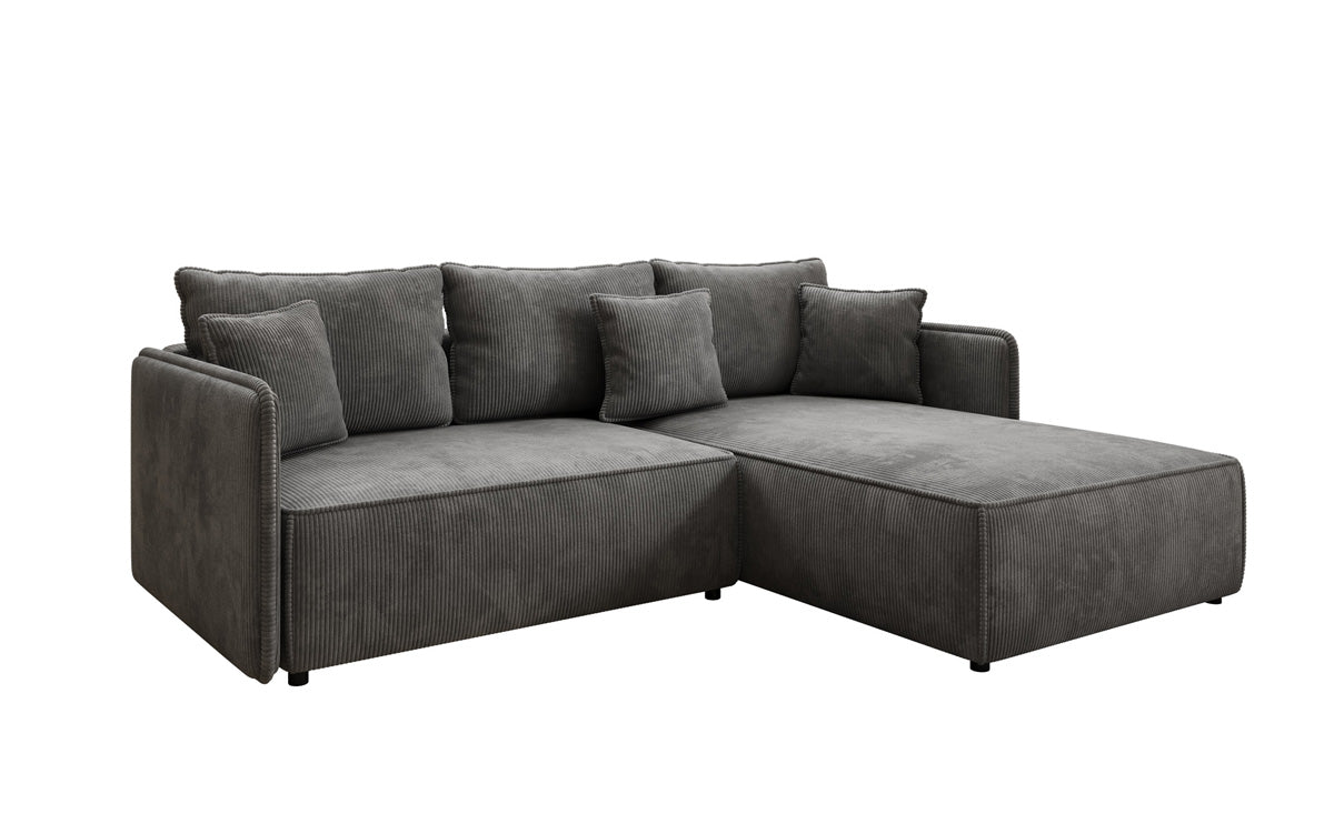 Designer Sofa Marlen mat Schloof- an Zesummeklappfunktioun an Cord