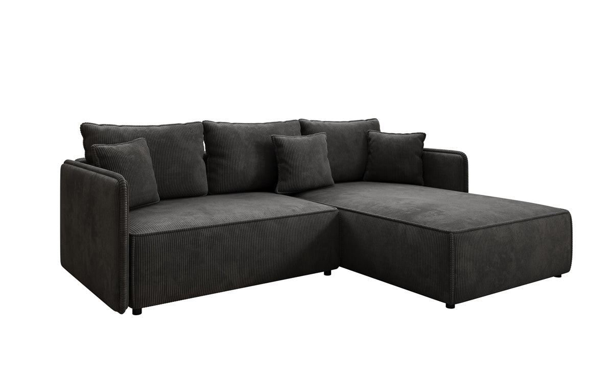 Designer Sofa Marlen mat Schloof- an Zesummeklappfunktioun an Cord