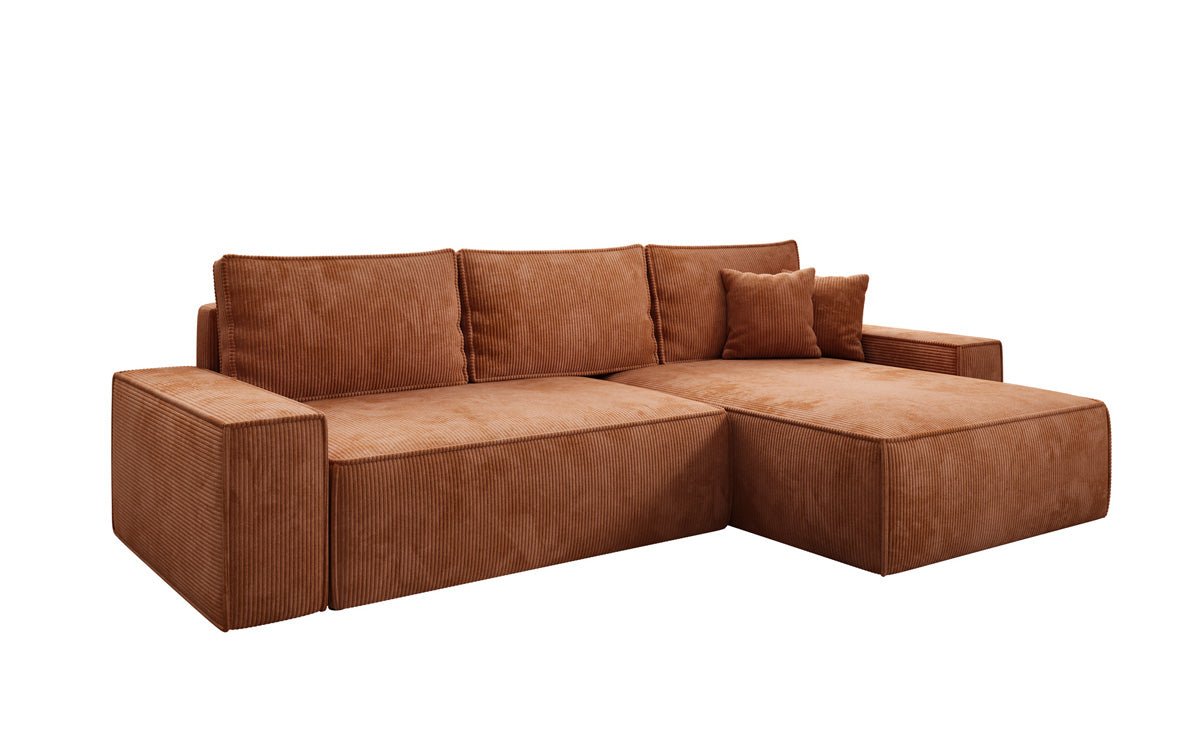 Designer Sofa Lunaro mat Schloof- an Zesummeklappfunktioun a Cord