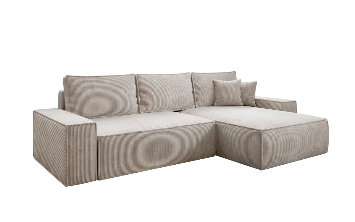 Designer Sofa Lunaro mat Schloof- an Zesummeklappfunktioun a Cord