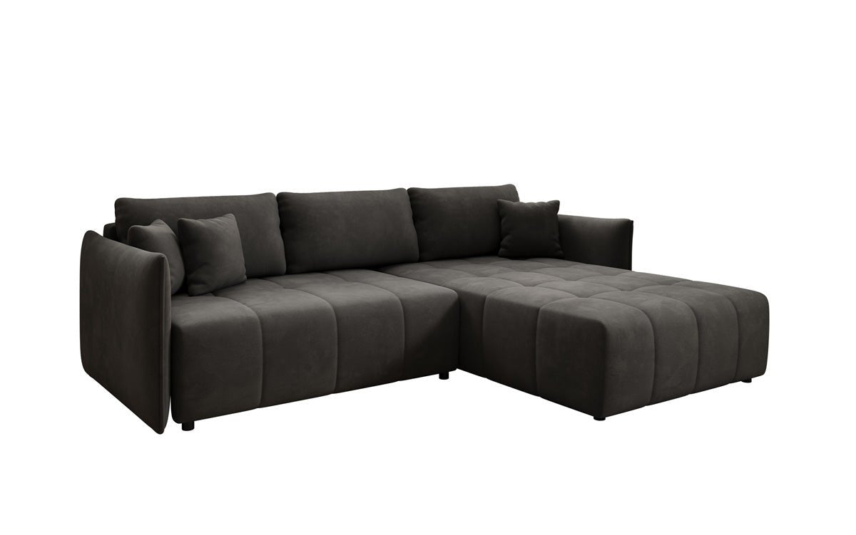 Designer Sofa Velaro L mat Schloof- an Zouschloffunktioun a Samt