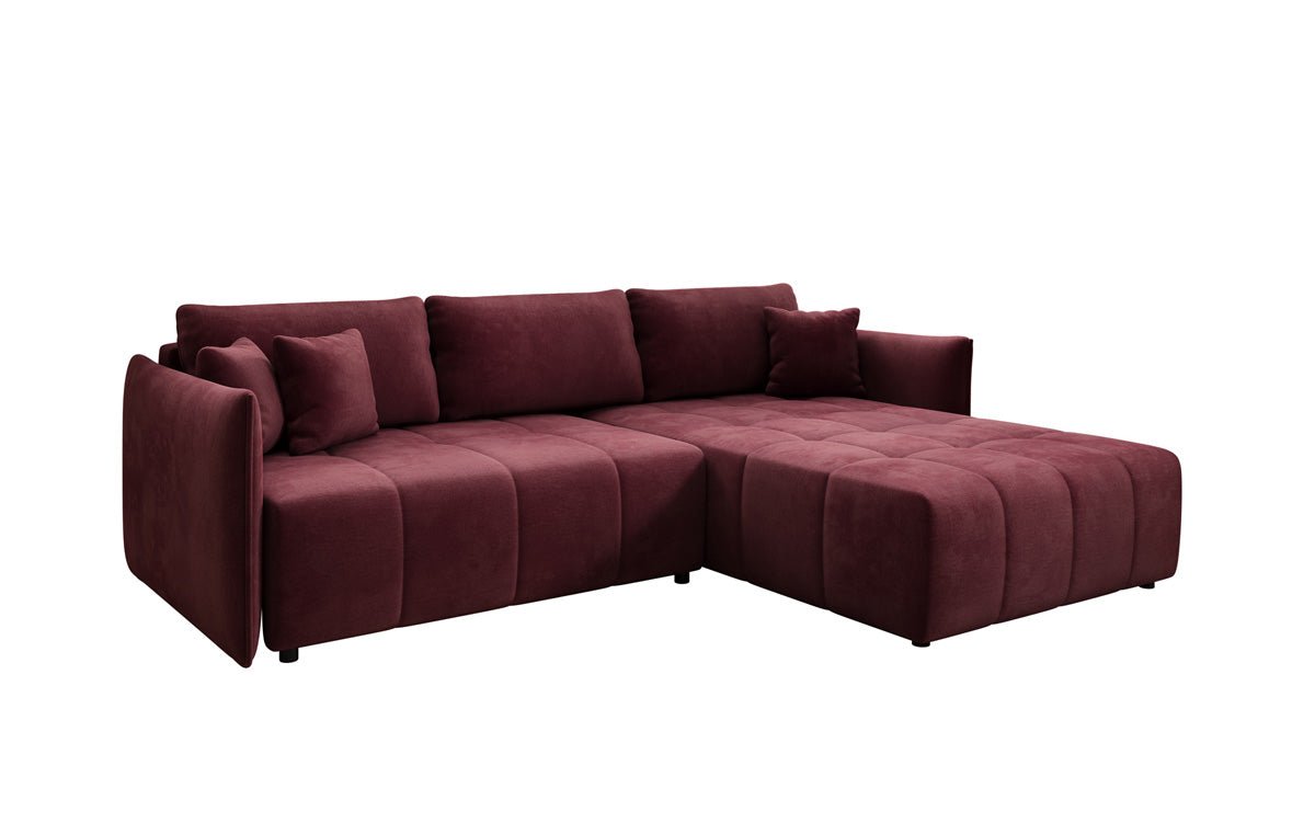 Designer Sofa Velaro L mat Schloof- an Zouschloffunktioun a Samt