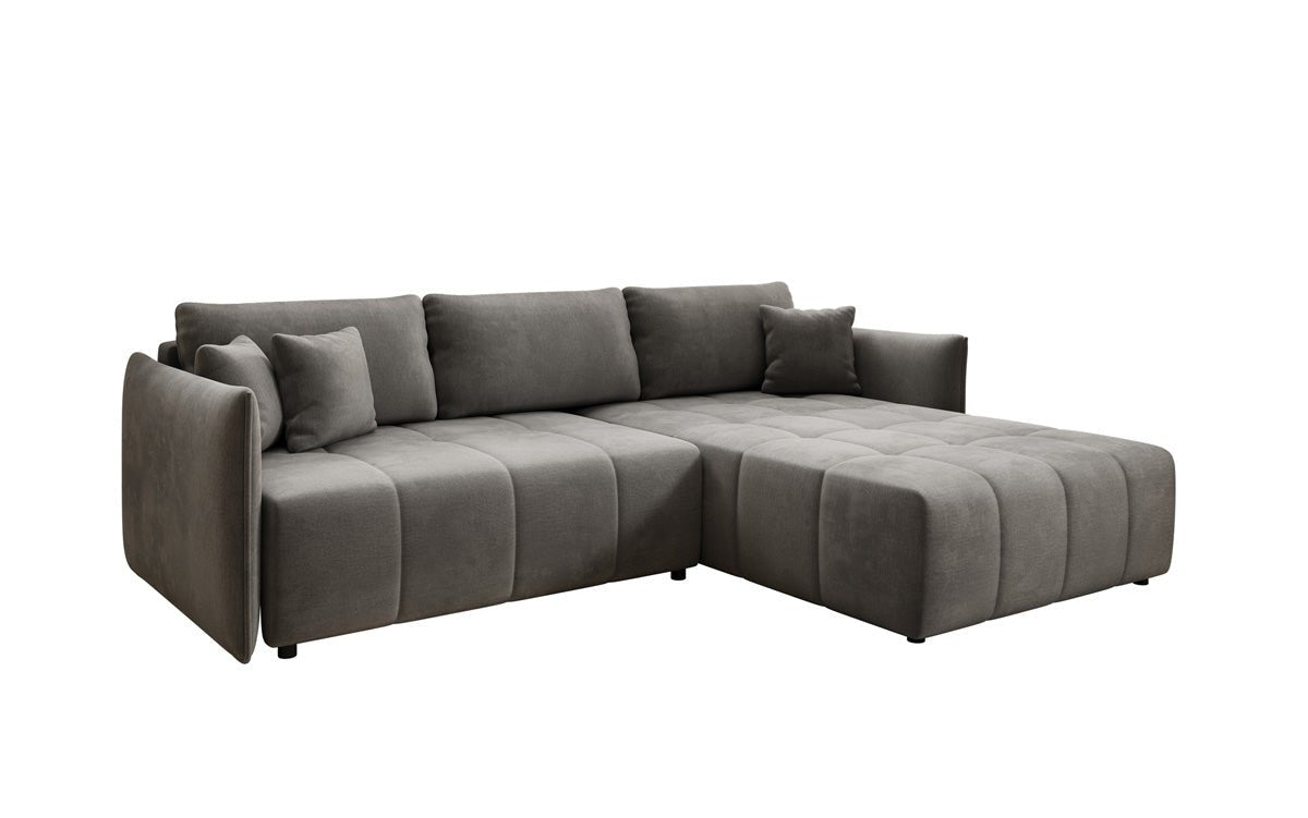 Designer Sofa Velaro L mat Schloof- an Zouschloffunktioun a Samt