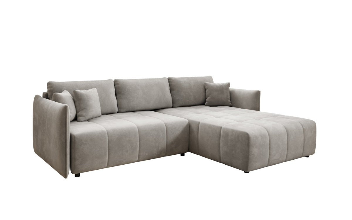 Designer Sofa Velaro L mat Schloof- an Zouschloffunktioun a Samt