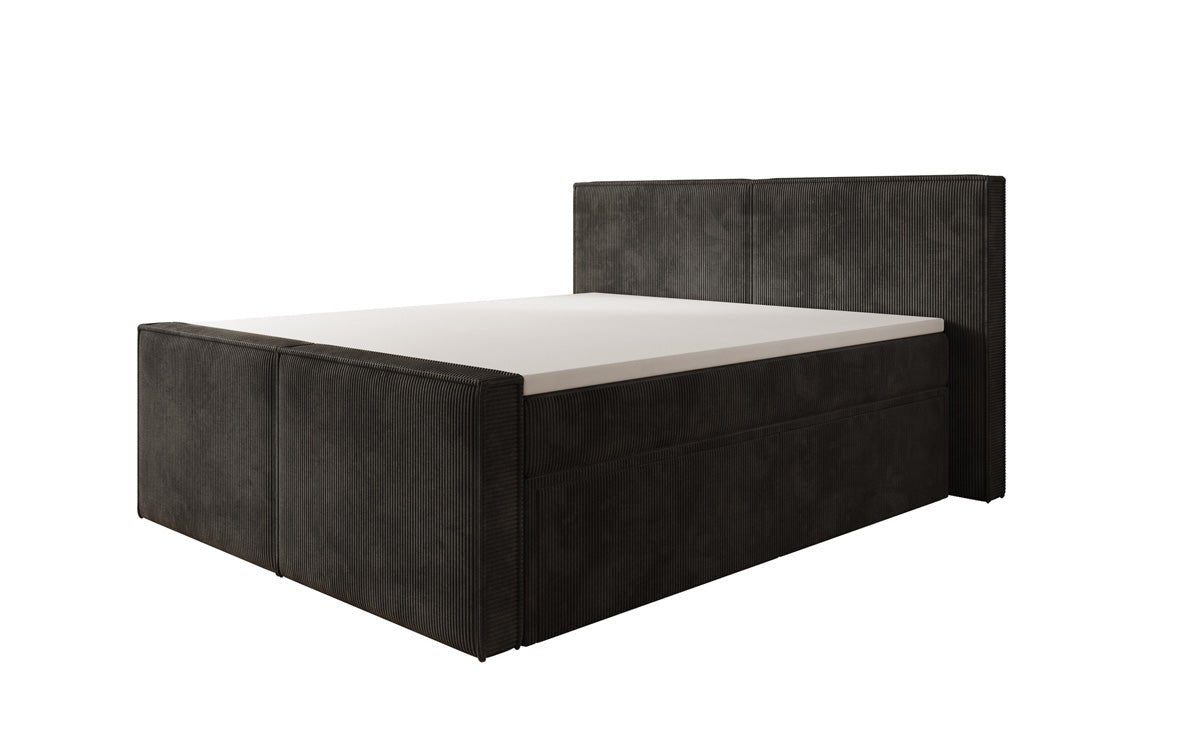 Boxspringbett Ophelia II mit Schubladen in Cord