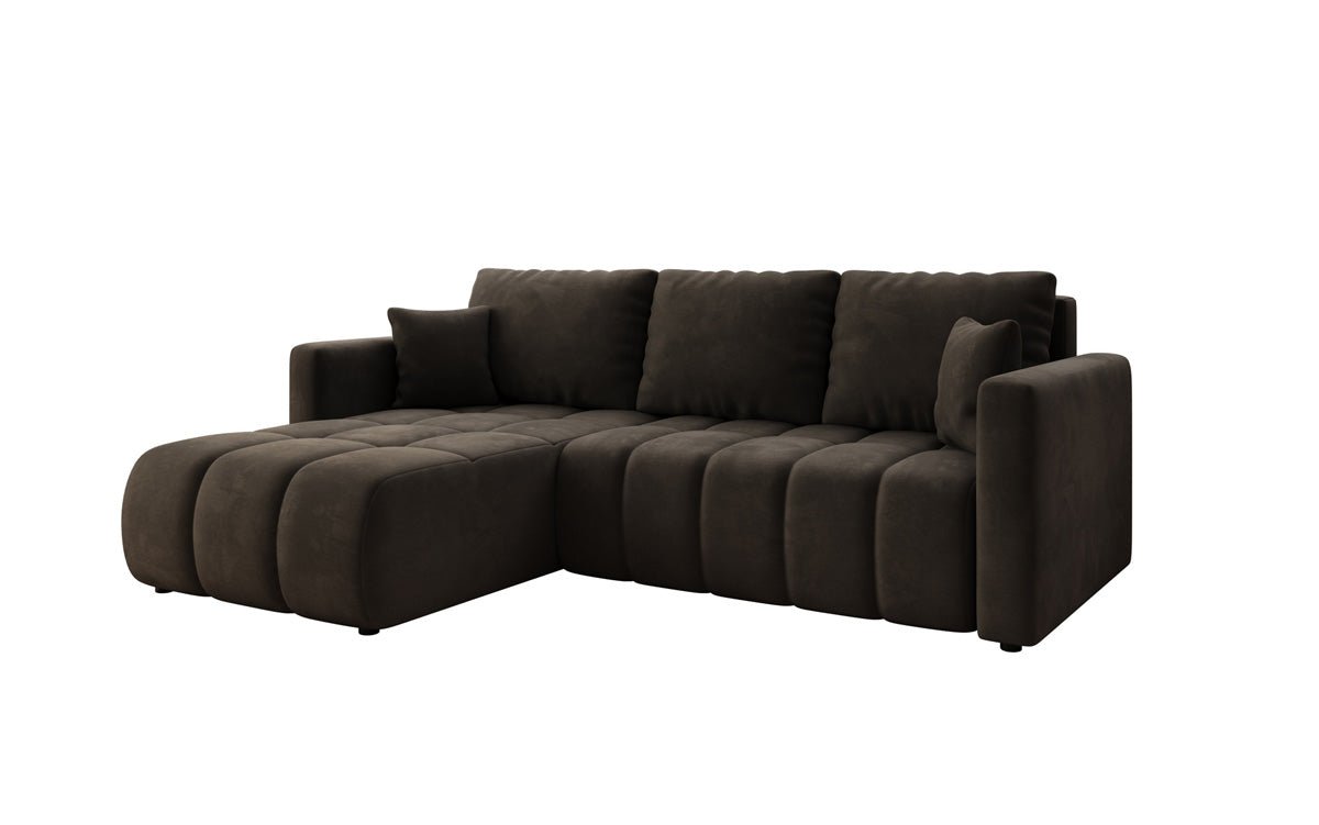 Designer Sofa Beatrice L mat Schloof- a Klappfunktioun a Samt