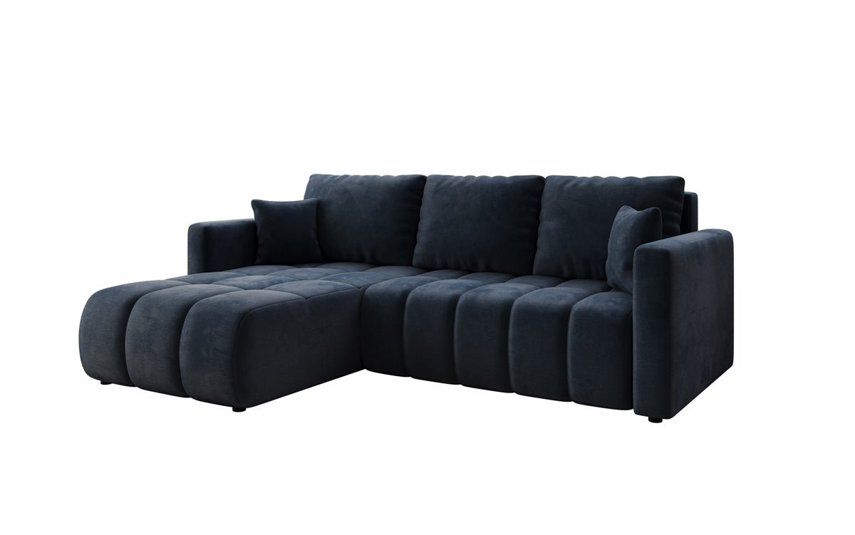 Designer Sofa Beatrice L mat Schloof- a Klappfunktioun a Samt