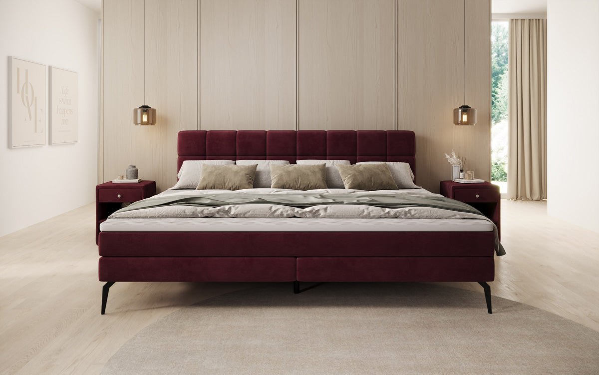 Famillje Boxspringbett Savona – 220/240x200 a Samt