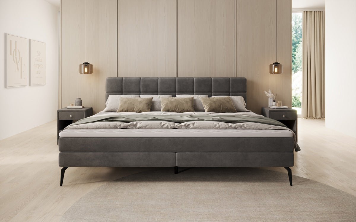 Famillje Boxspringbett Savona – 220/240x200 a Samt