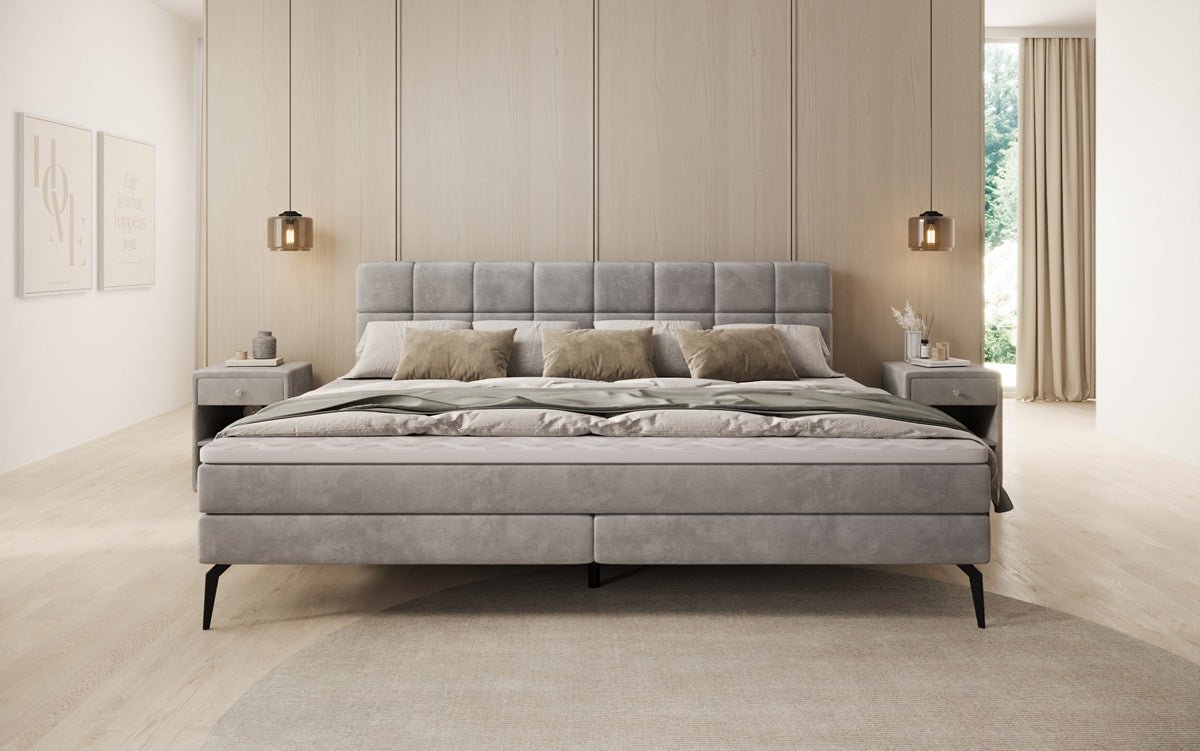 Famillje Boxspringbett Savona – 220/240x200 a Samt