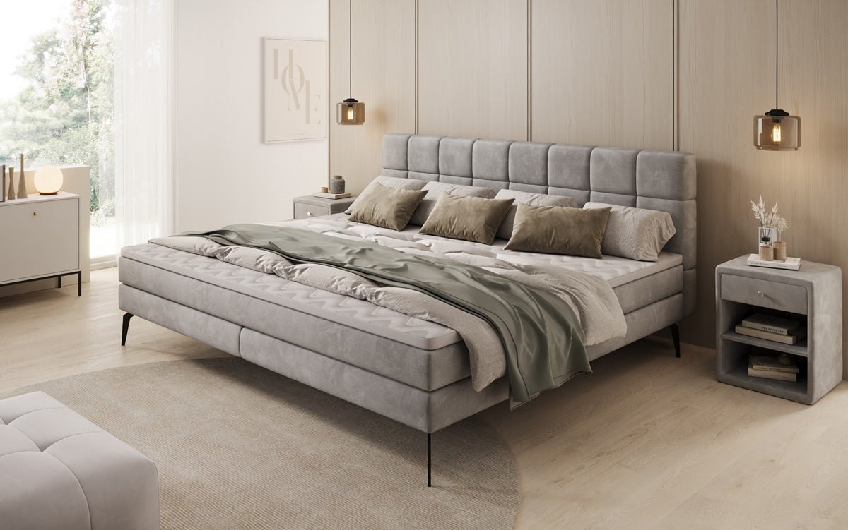 Famillje Boxspringbett Savona – 220/240x200 a Samt