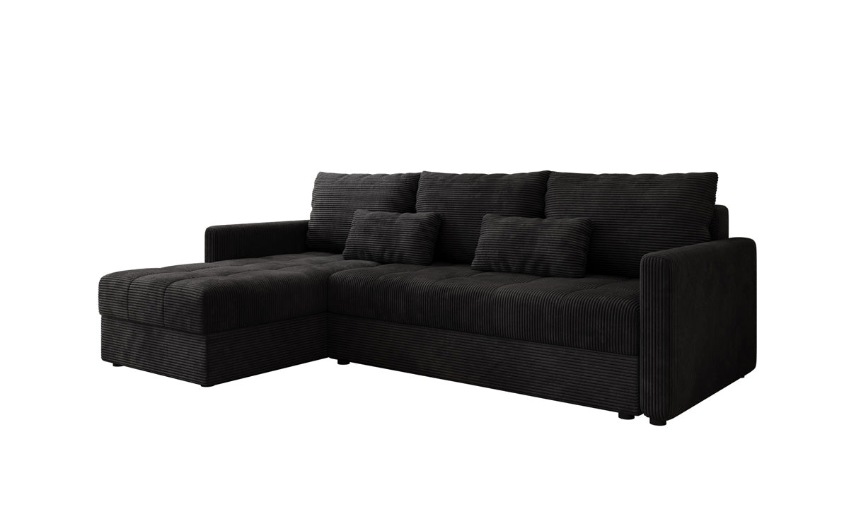 Designersofas Roma aus Cord mat Schloof- a Klappfunktioun