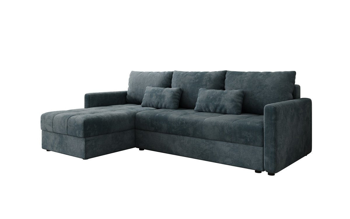 Designersofas Roma aus Cord mat Schloof- a Klappfunktioun