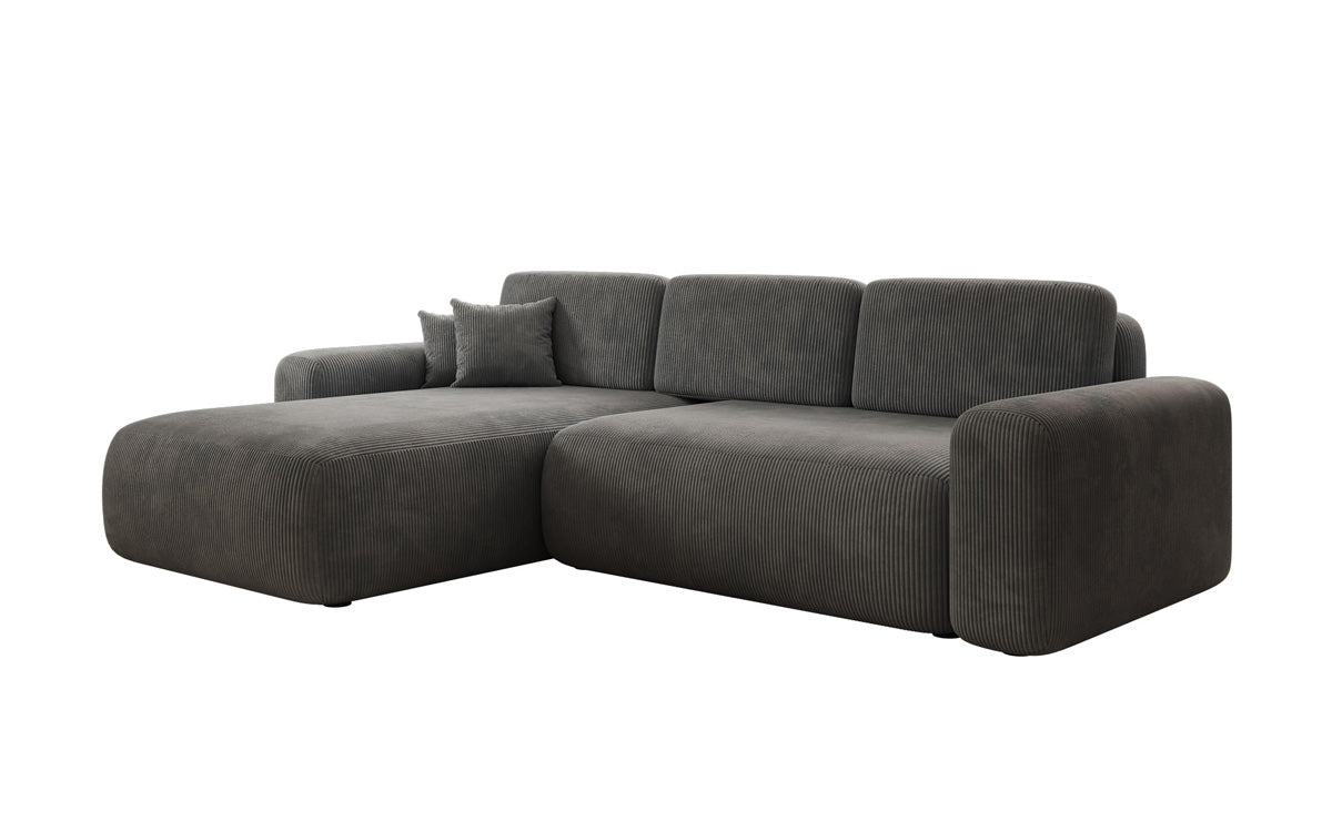Designer Sofa Lola mit Schlaf- und Klappfunktion in Cord