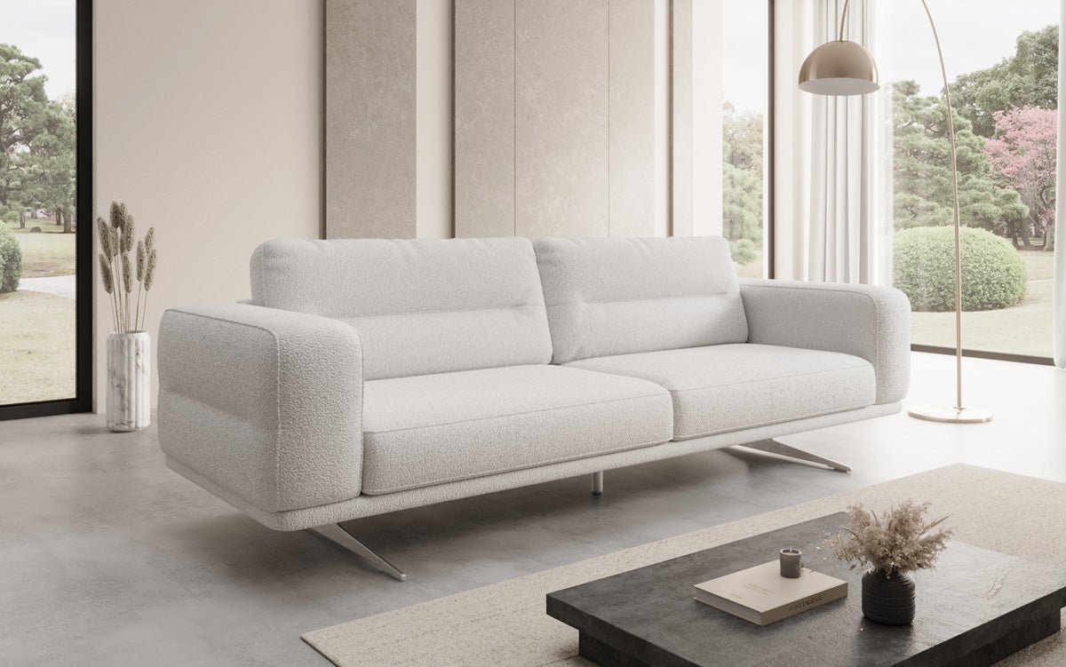 Designer-Sofa Torino 3-Sëtzer a Bouclé