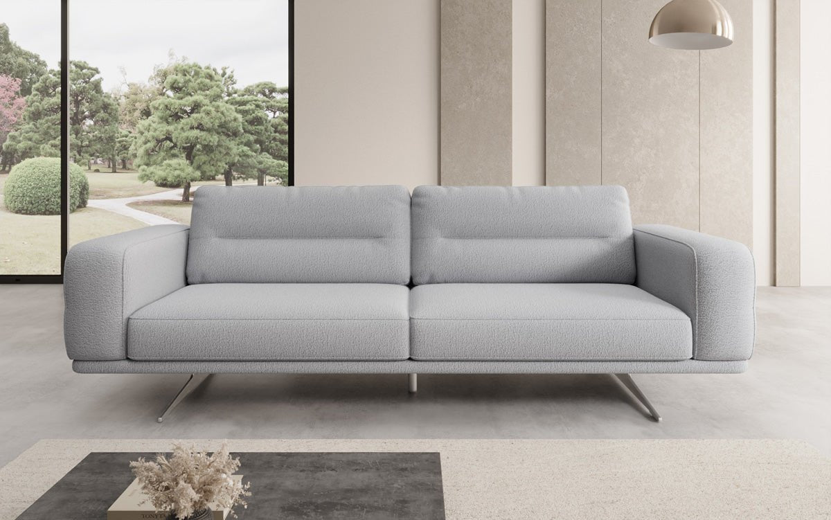 Designer-Sofa Torino 3-Sëtzer a Bouclé