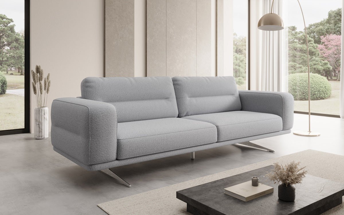 Designer-Sofa Torino 3-Sëtzer a Bouclé
