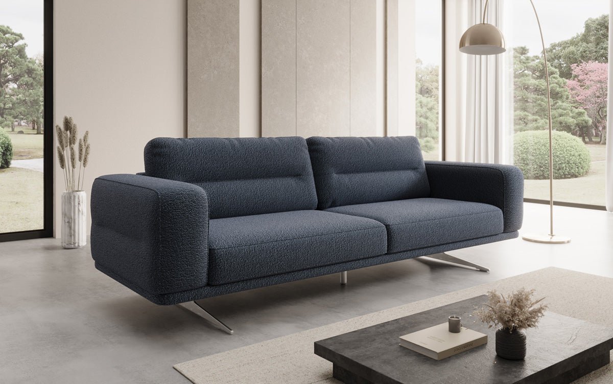 Designer-Sofa Torino 3-Sëtzer a Bouclé
