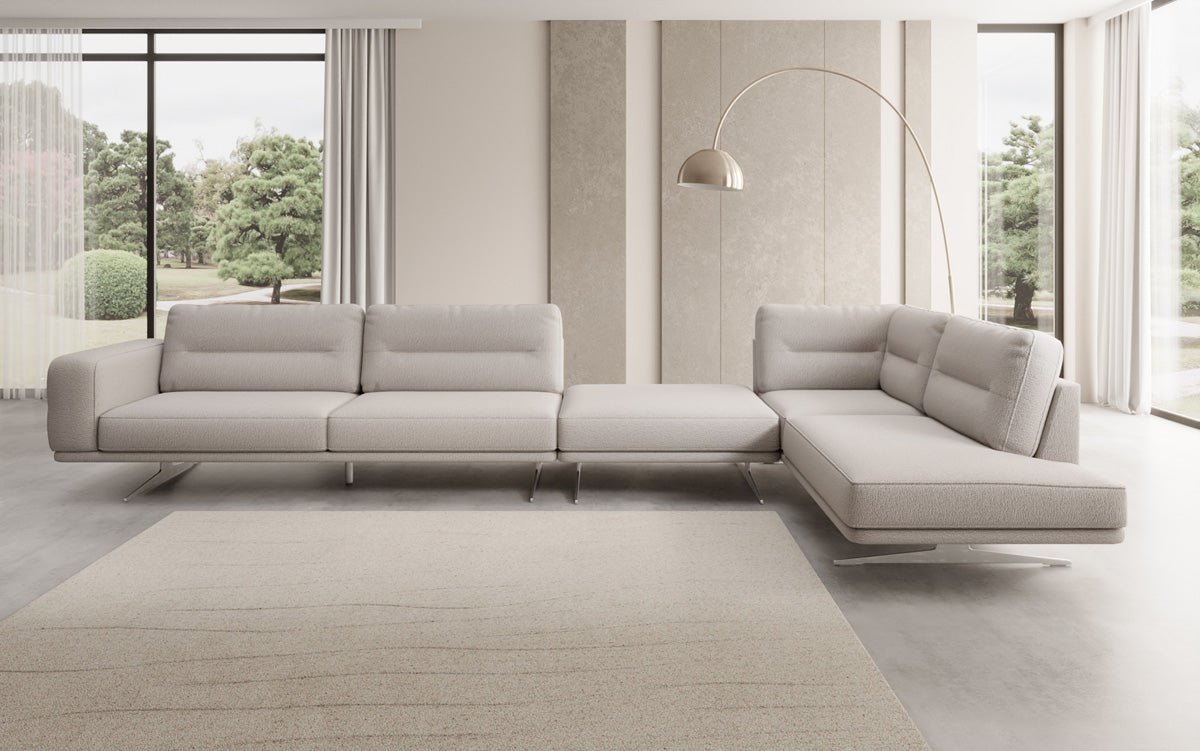 Designer-Sofa Torino L Maxi aus Bouclé