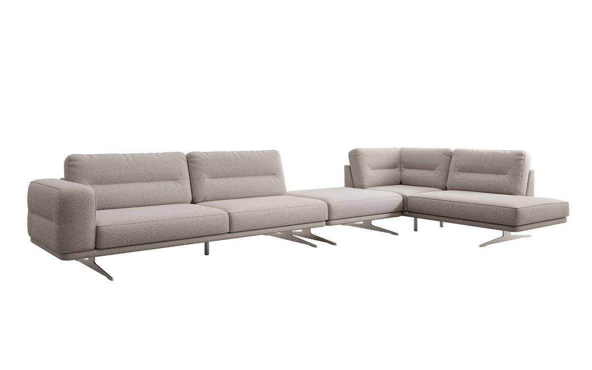 Designer-Sofa Torino L Maxi aus Bouclé