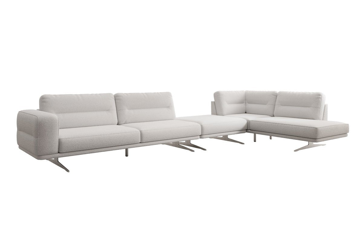 Designer-Sofa Torino L Maxi aus Bouclé