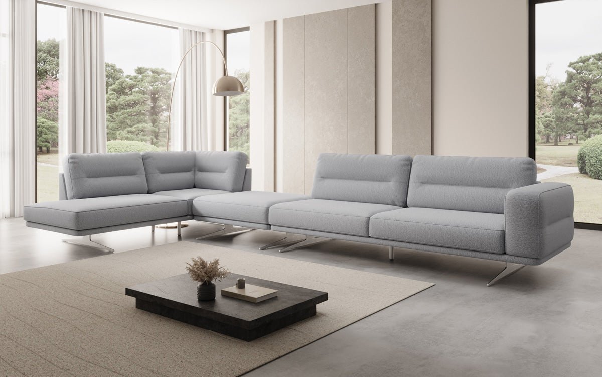 Designer-Sofa Torino L Maxi aus Bouclé