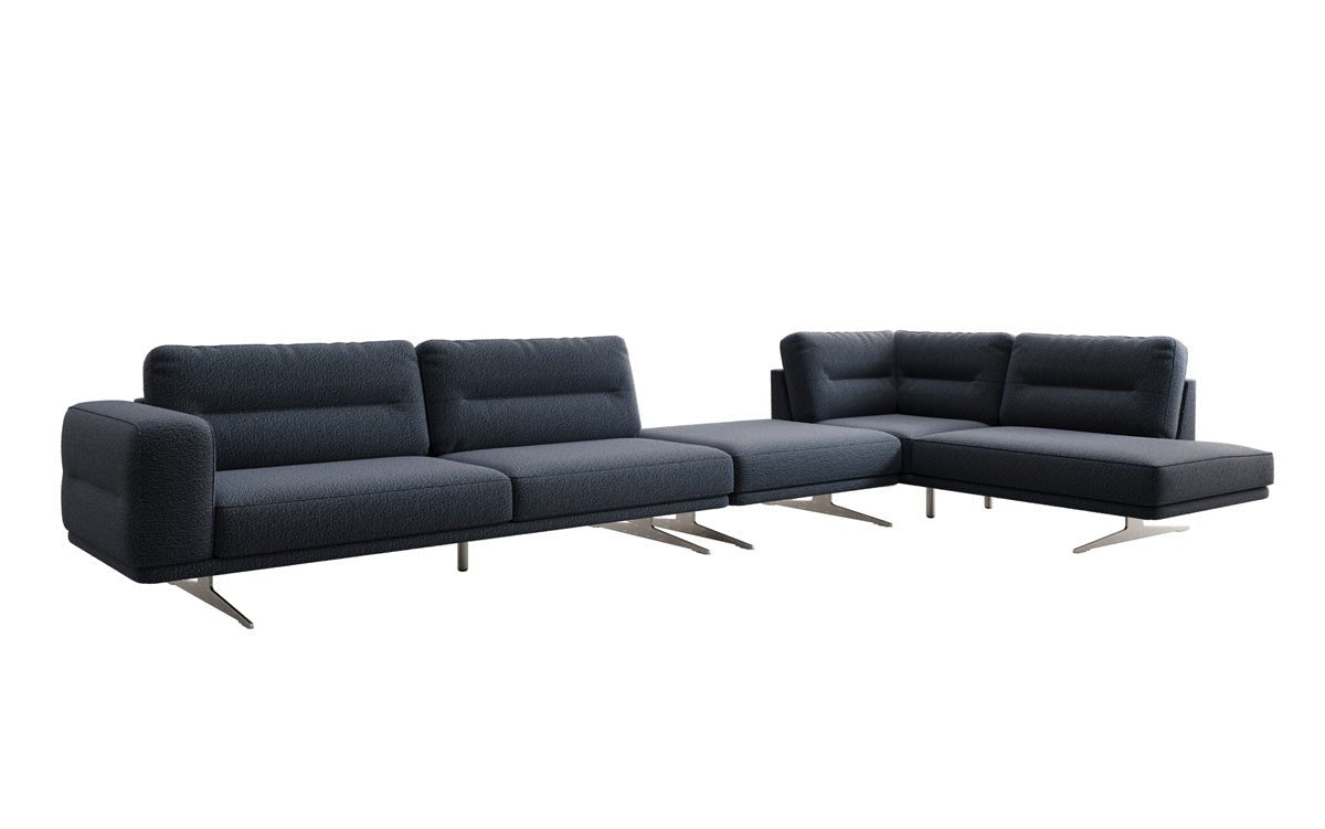 Designer-Sofa Torino L Maxi aus Bouclé