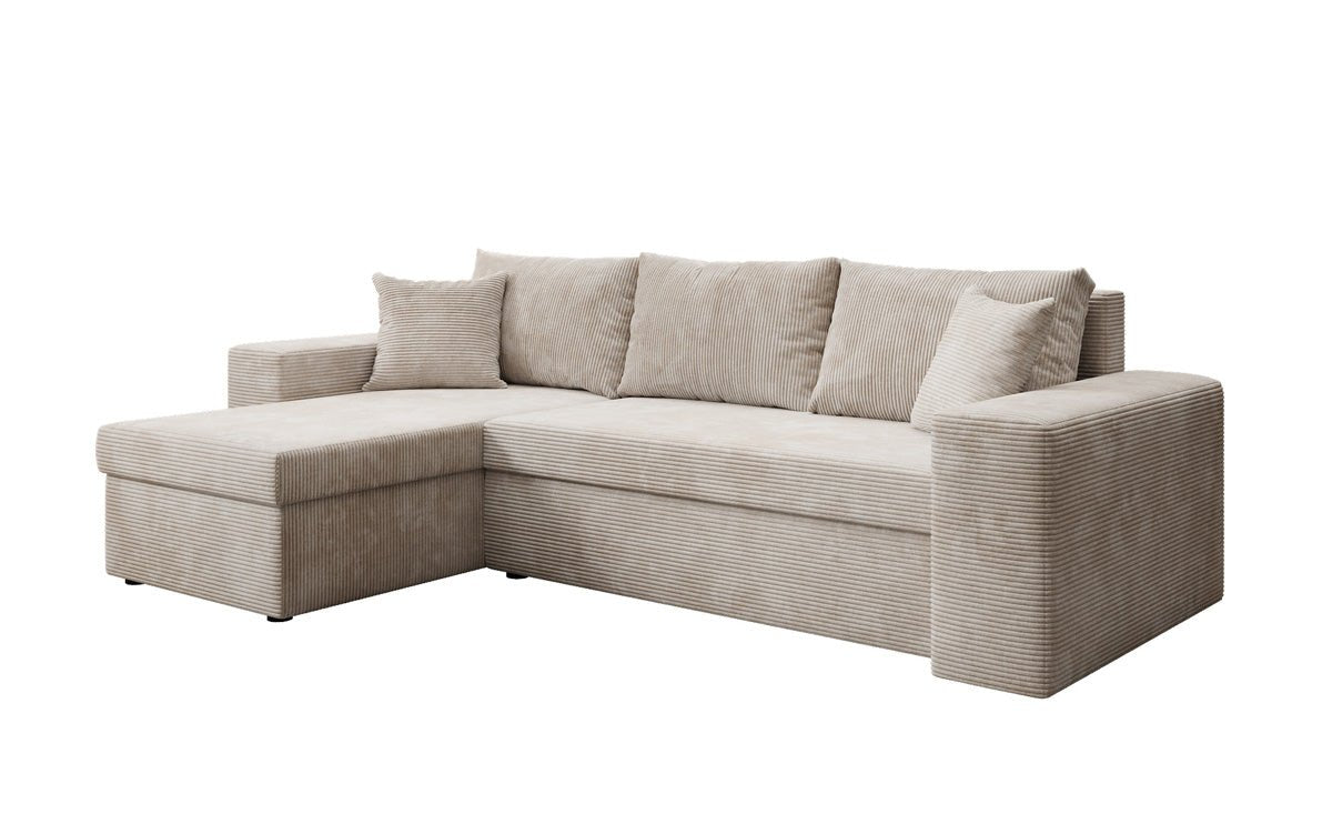 Designer Sofa Denver Cord mat Schloof- a Klapfunktioun